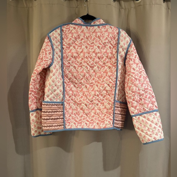 SHEIN Floral Quilted Women's Jacket - Pink and Blue - Picture 2 of 6